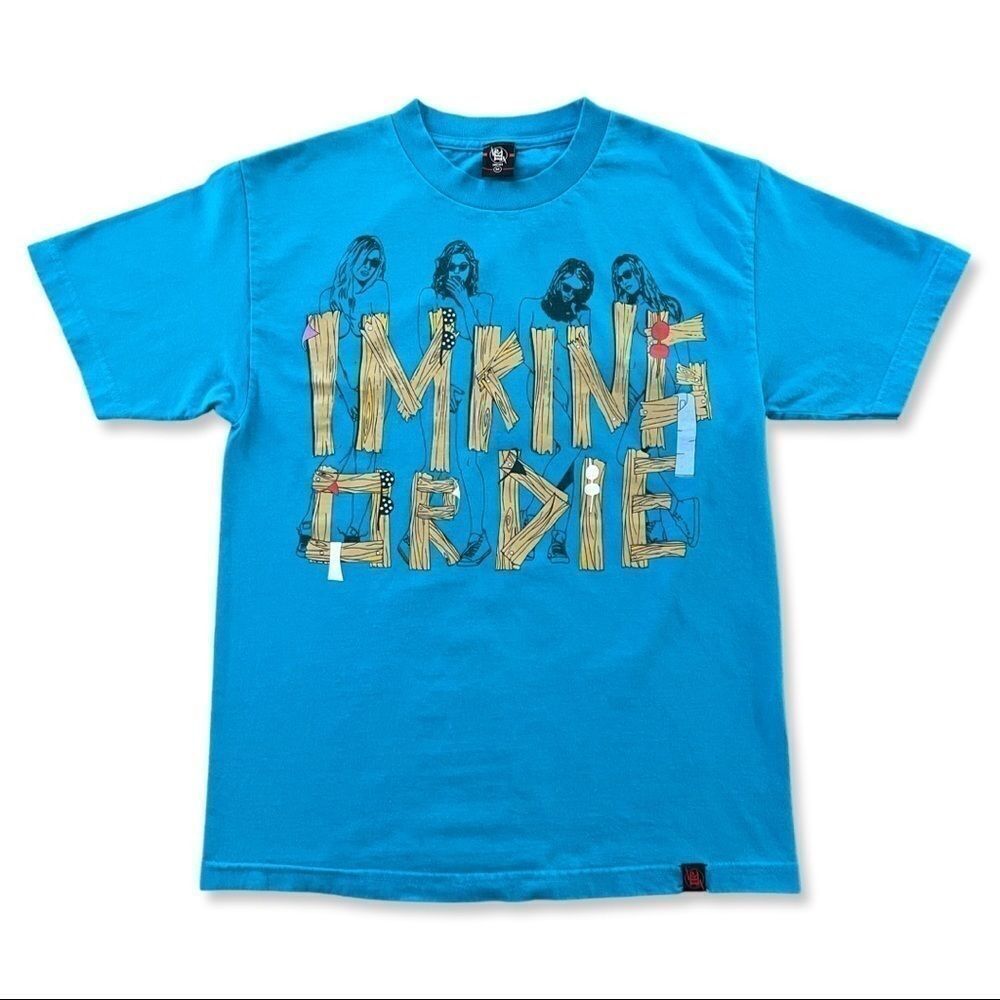 IMKING Brand Beach Girls Graphic Blue M